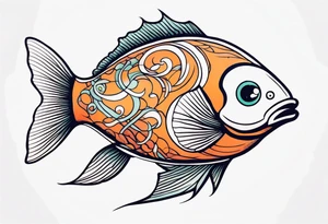Three eyed fish tattoo idea