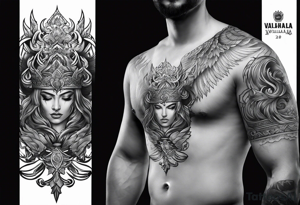 Valhalla  mist fog tattoo idea