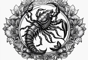 Scorpio star sign tattoo idea