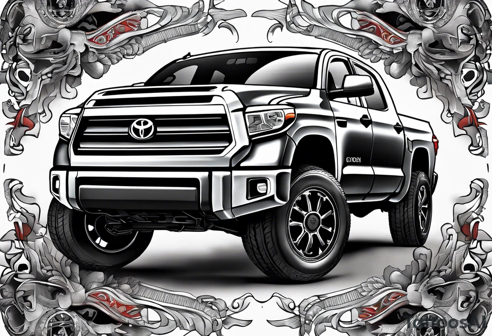 2015 toyota tundra gray tattoo idea