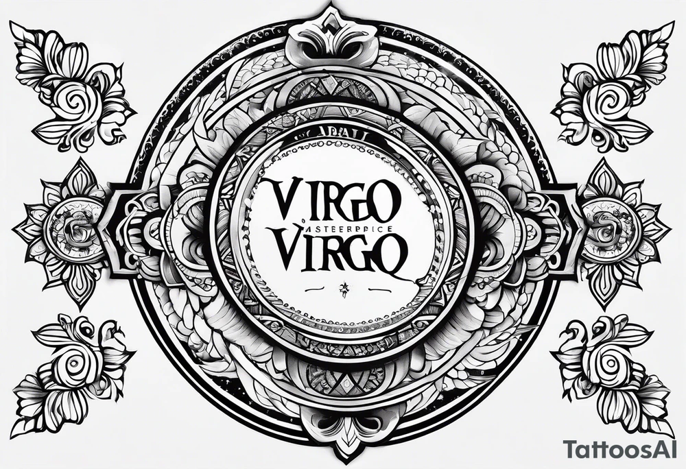 words that say “05 baby” ,zodiac virgo tattoo idea
