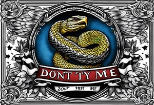 family first and dont tread on me tattoo idea