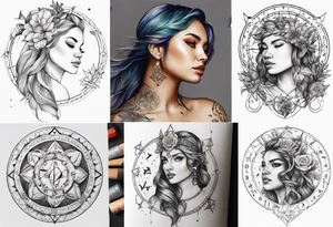 May, July, December zodiac tattoo idea