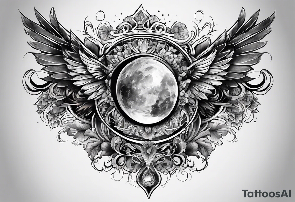full body tattoo on the back from top to bottom on paper tattoo idea