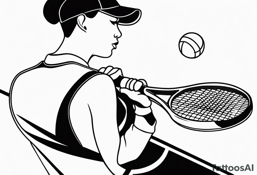 Tennis tattoo idea