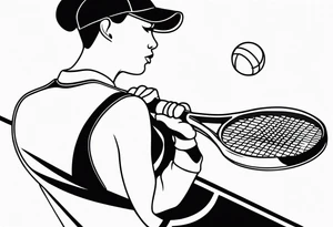 Tennis tattoo idea