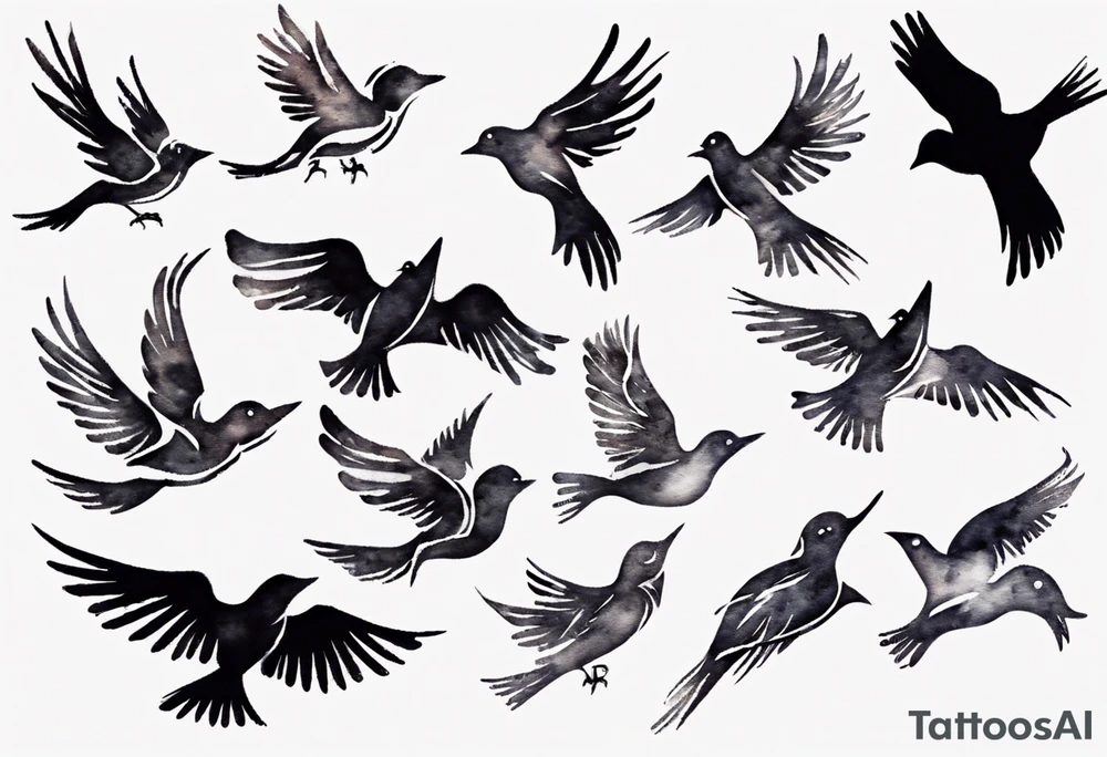 jigsaw puzzle piece with birds flying from it tattoo idea