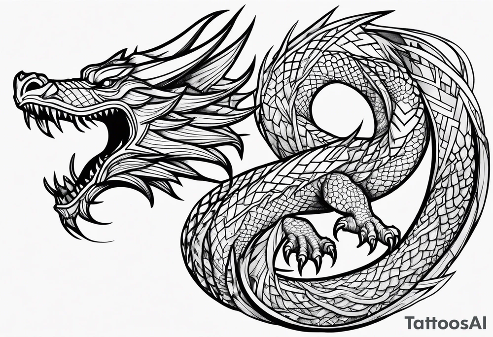 a dragon tattoo idea