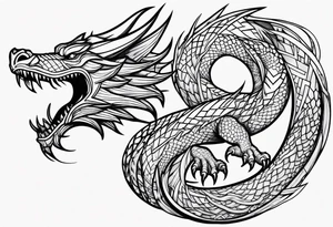 a dragon tattoo idea