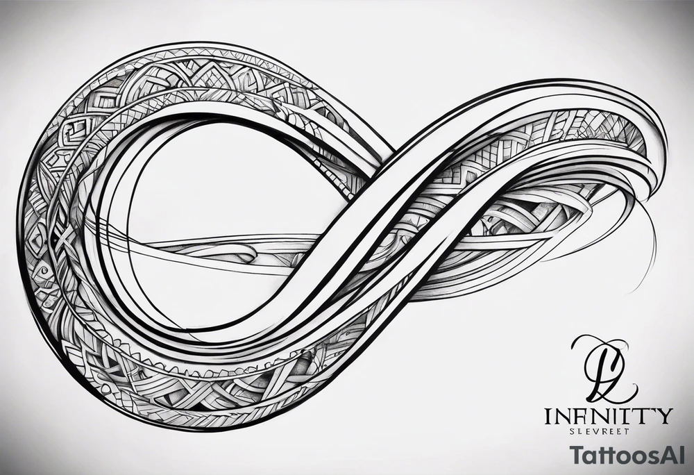 Basic infinity symbol tattoo idea
