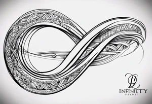 Basic infinity symbol tattoo idea