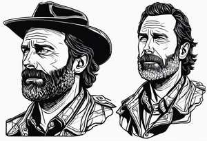 The walking dead rick grimes objet tattoo idea