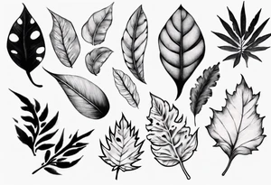 leaf tattoo for my shoulder/trap tattoo idea