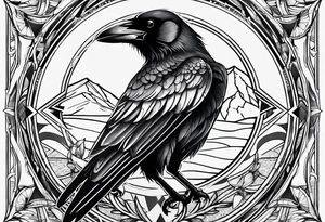 Crow medicine tattoo idea