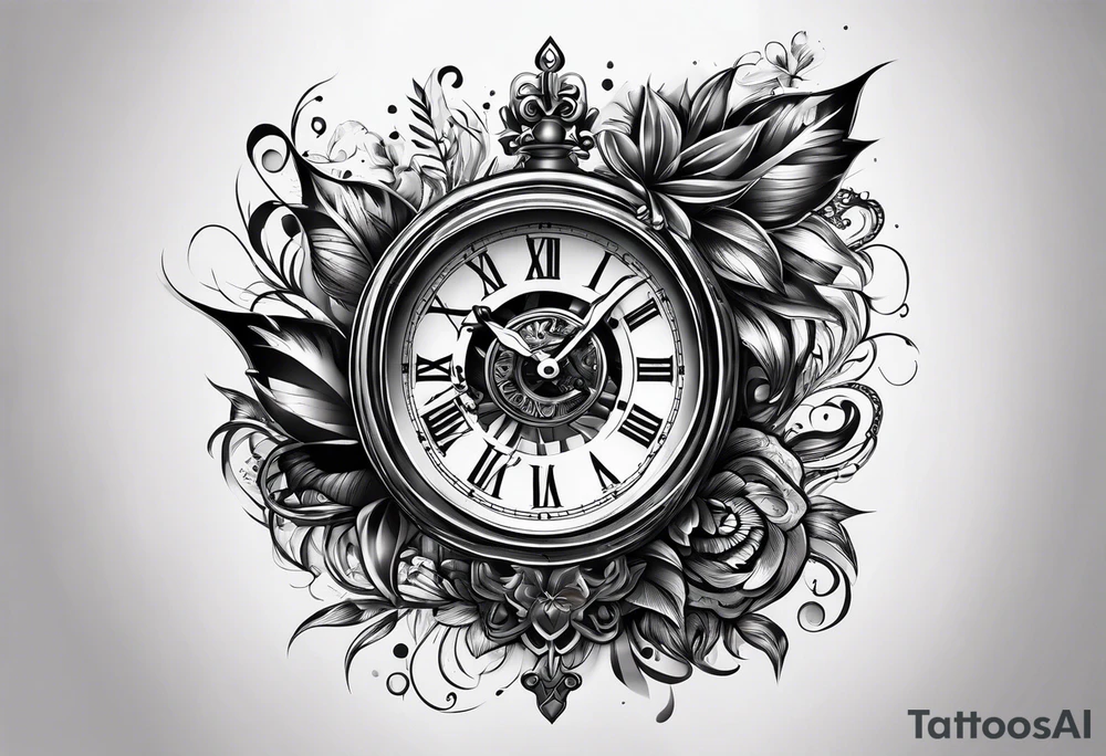Write: no need to run after the time tattoo idea