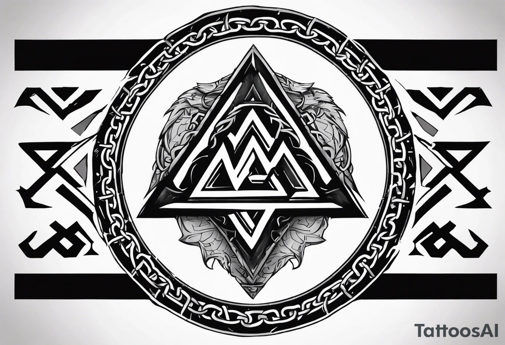 Valhalla round shield axe
Valknut barbed wire chains tattoo idea Valhalla round shield axe
Valknut barbed wire chains tattoo idea