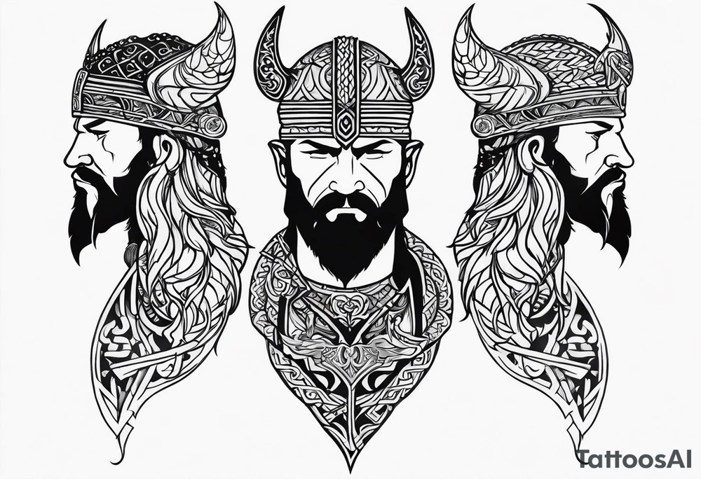 Viking neck peice tattoo idea