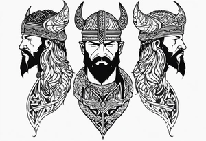 Viking neck peice tattoo idea