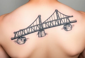 A visual representation of the einstein-Rosen bridge tattoo idea