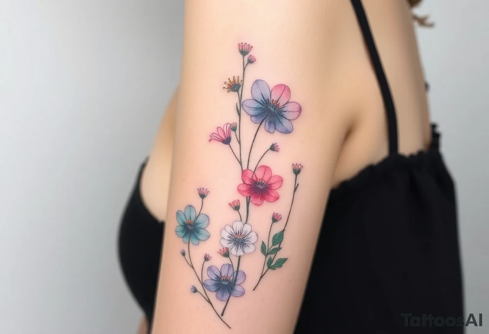 Wildflowers tattoo idea