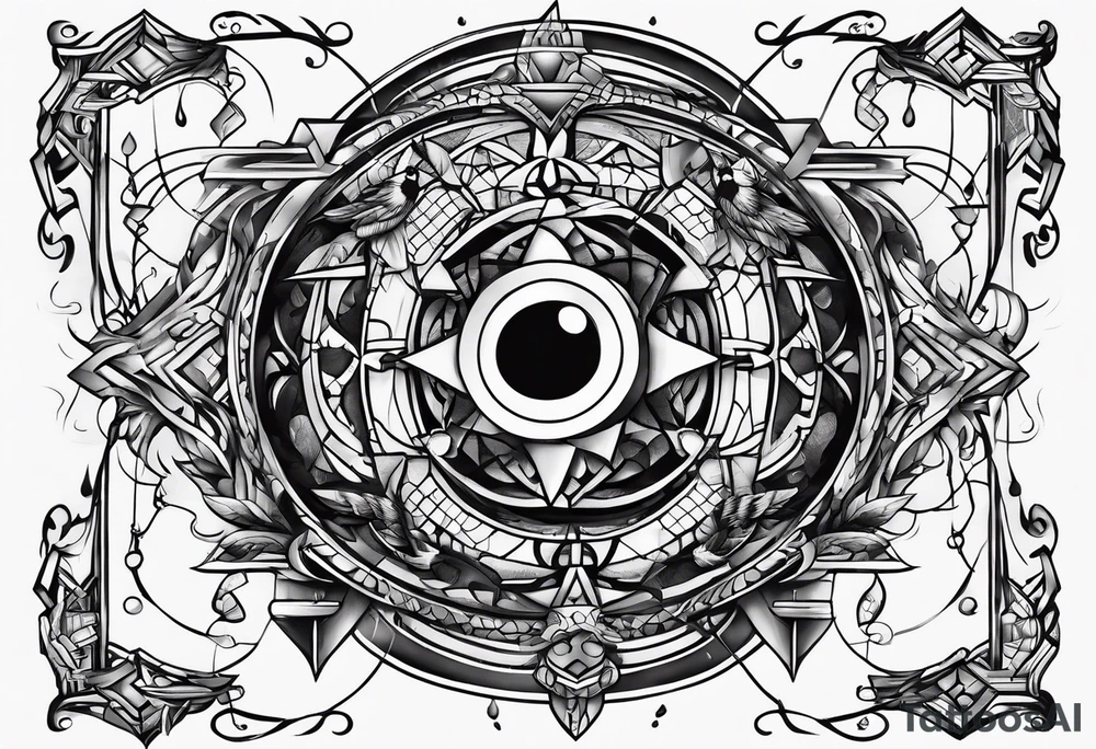 symbols of feeling trapped tattoo idea