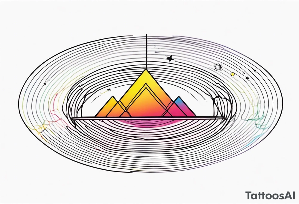 electromagnetic wave, diffraction phenomena, physics tattoo idea electromagnetic wave, diffraction phenomena, physics tattoo idea