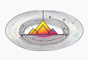 electromagnetic wave, diffraction phenomena, physics tattoo idea