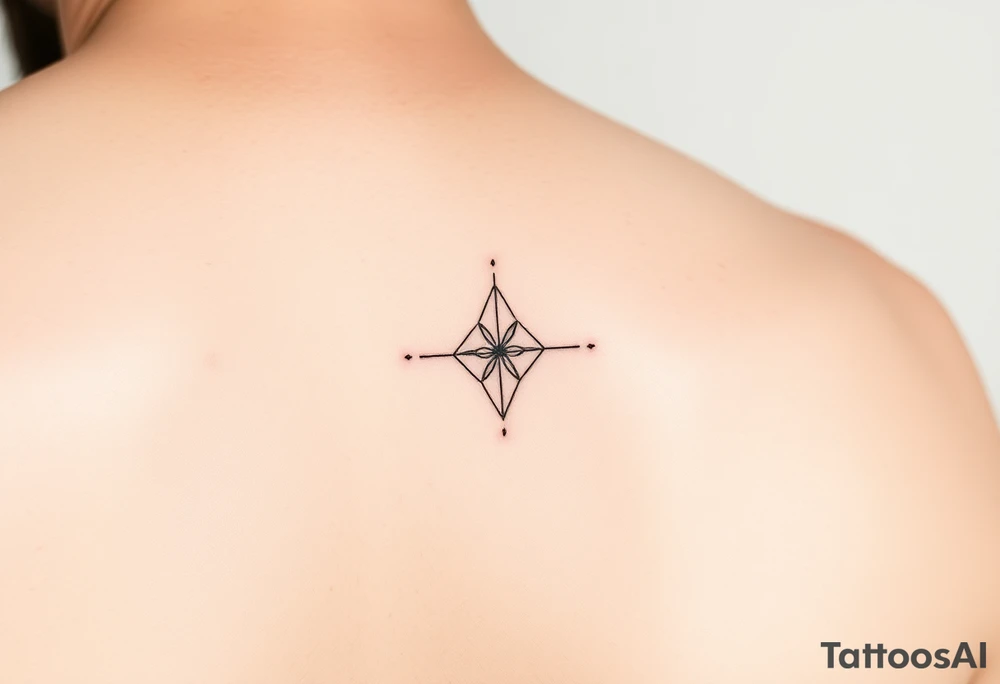 Simple minimalist feminine tattoo small line art on arm tattoo idea