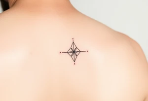 Simple minimalist feminine tattoo small line art on arm tattoo idea