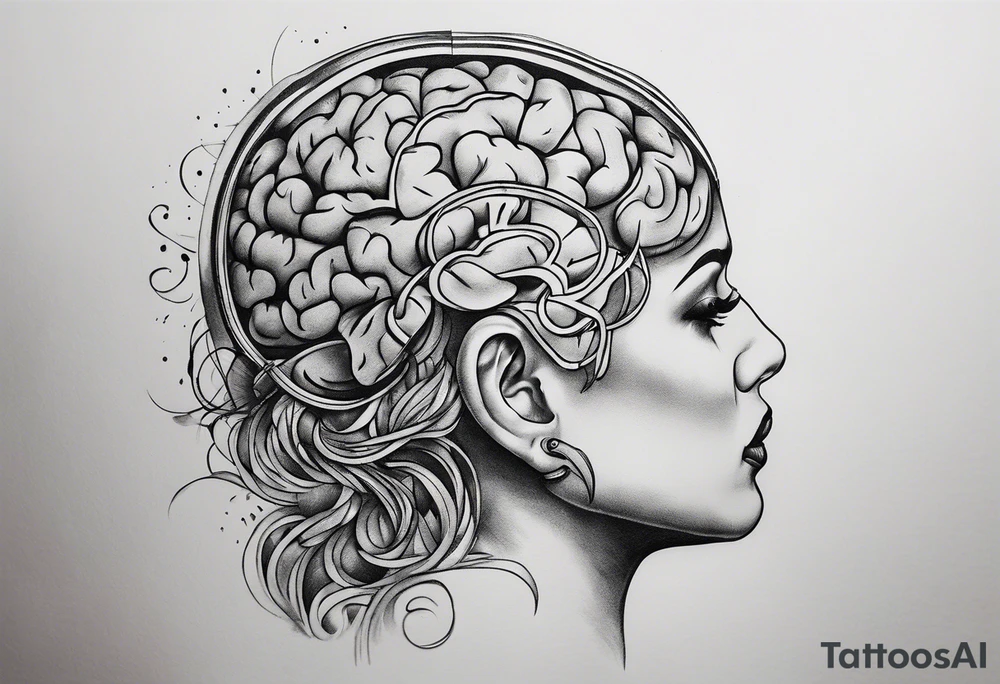 Five minute brain surgery tattoo idea