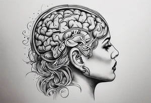 Five minute brain surgery tattoo idea