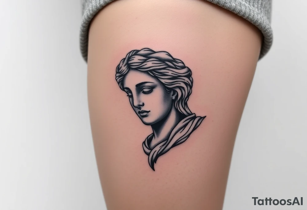 greek sculture 
female tattoo idea