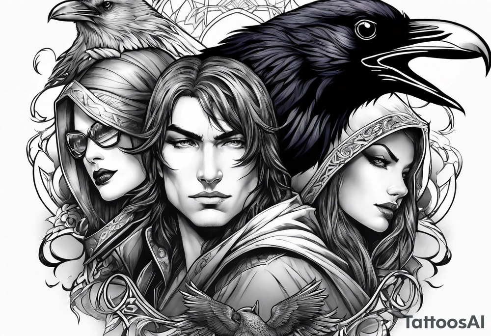 three ravens tattoo idea