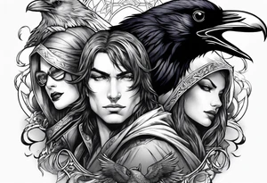 three ravens tattoo idea