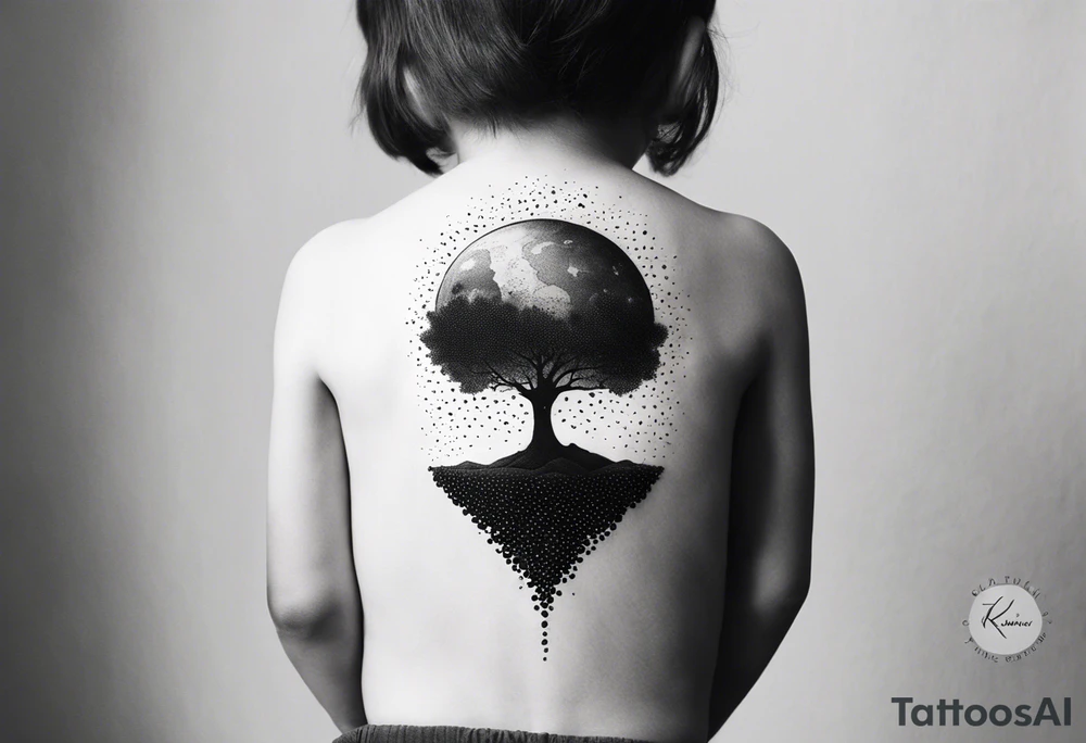 a child who carries the earth on his back tattoo idea
