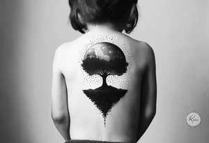 a child who carries the earth on his back tattoo idea