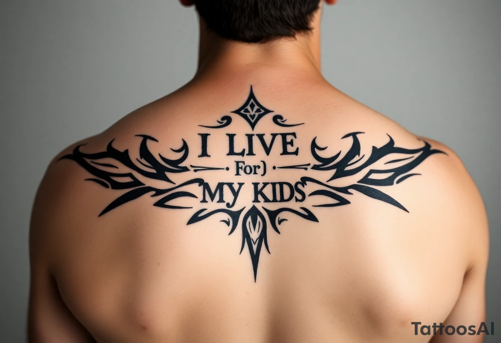 I live for my kids tattoo idea