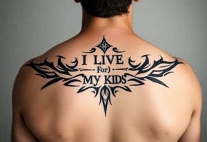 I live for my kids tattoo idea
