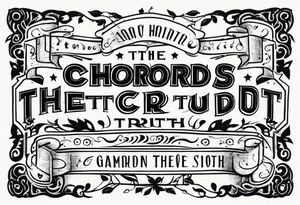 Three chords and the truth tattoo idea