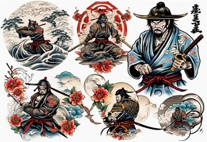 Samurai tatoo Jiu-Jitsu tattoo idea