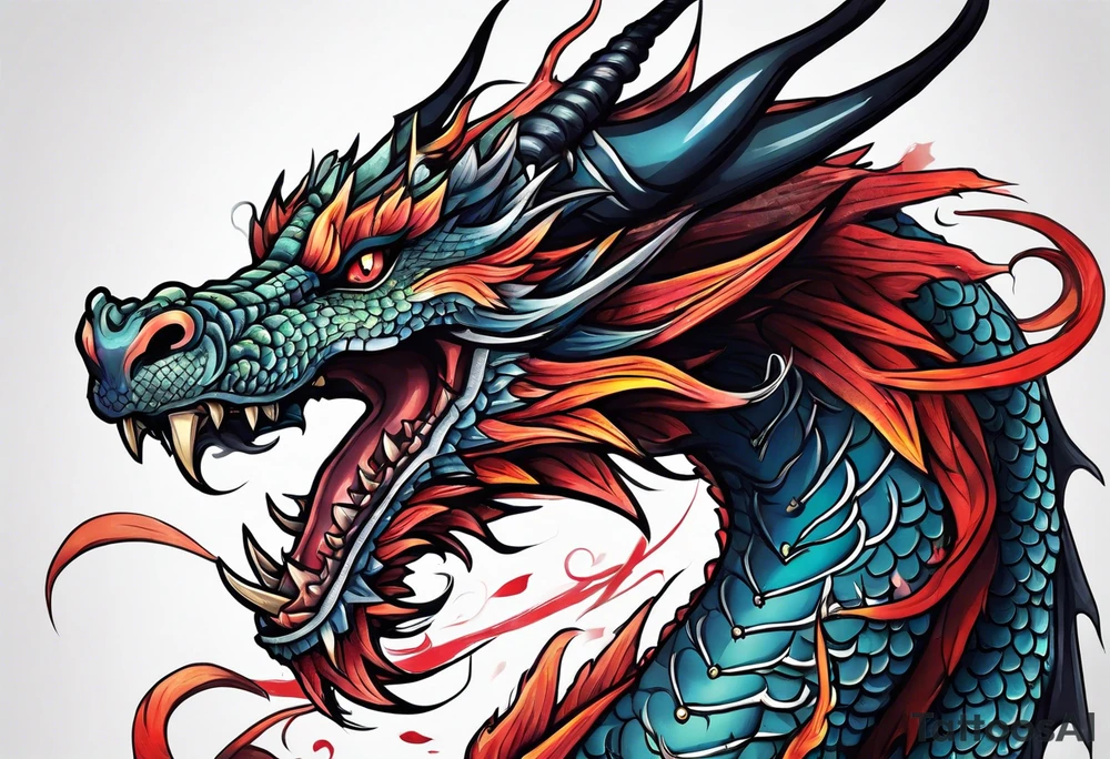 Dragon tattoo idea