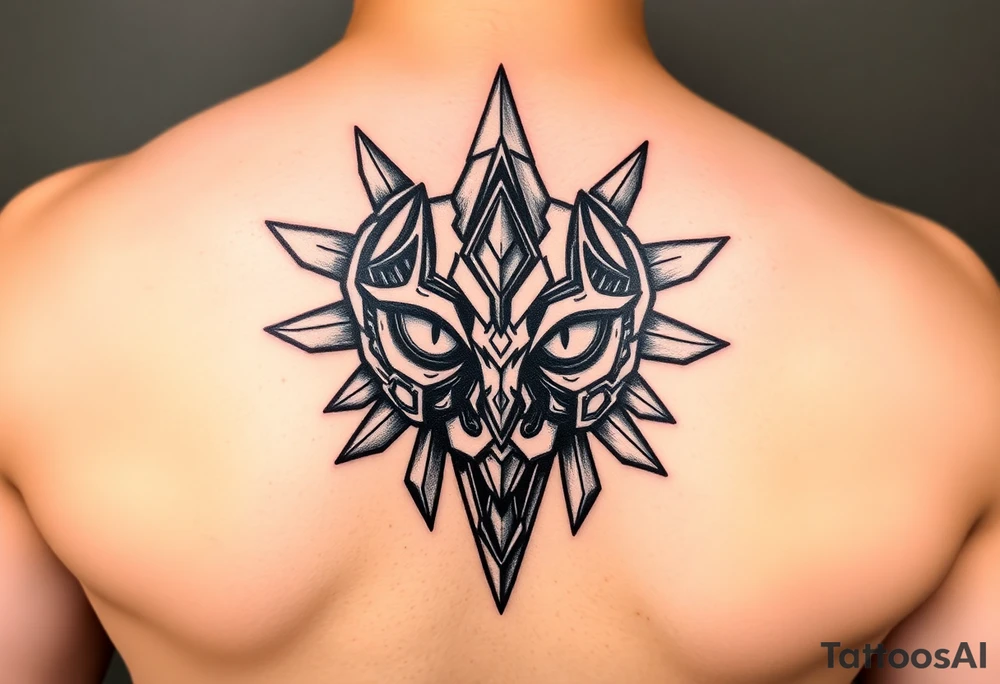 zelda ocerina of time, majoras mask, twilight princess full back tattoo idea