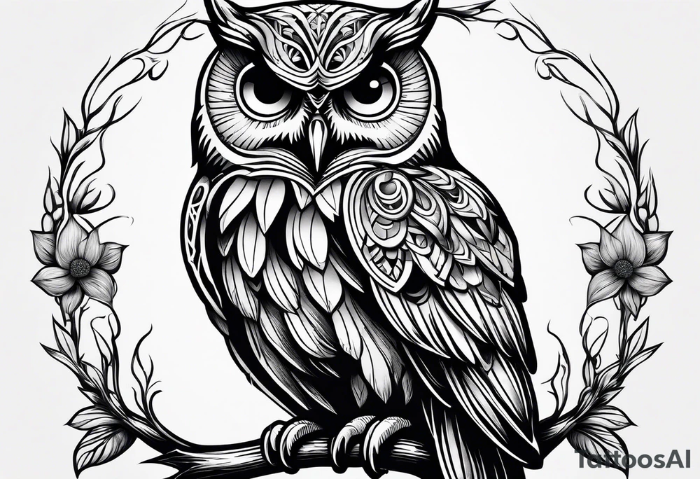 Infinity owl tattoo idea