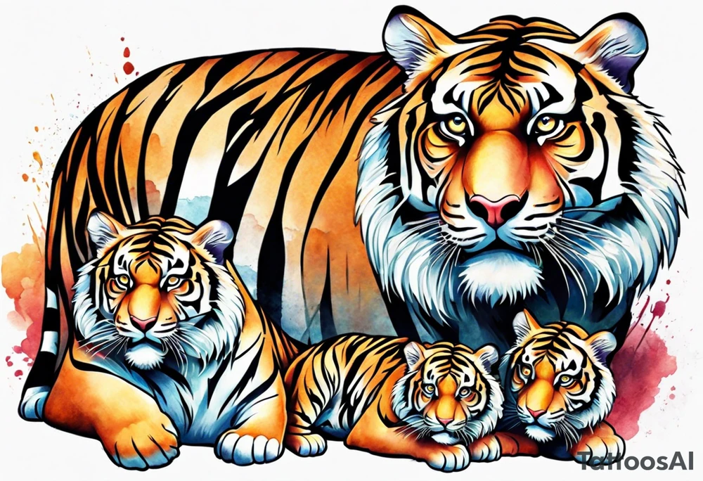 Tiger & Cubs tattoo idea