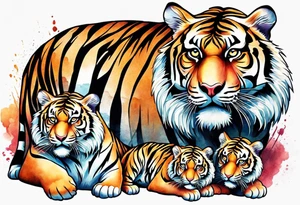Tiger & Cubs tattoo idea