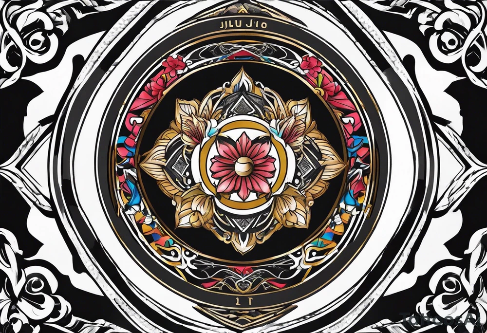 Jiu Jitsu belt colors on a goosexwing tattoo idea