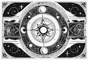 Astrology, Gemini, Natal Chart, angelic, soul mates, vision, planetary, ying yang, the moon, third eye, mystical
armband tattoo idea
