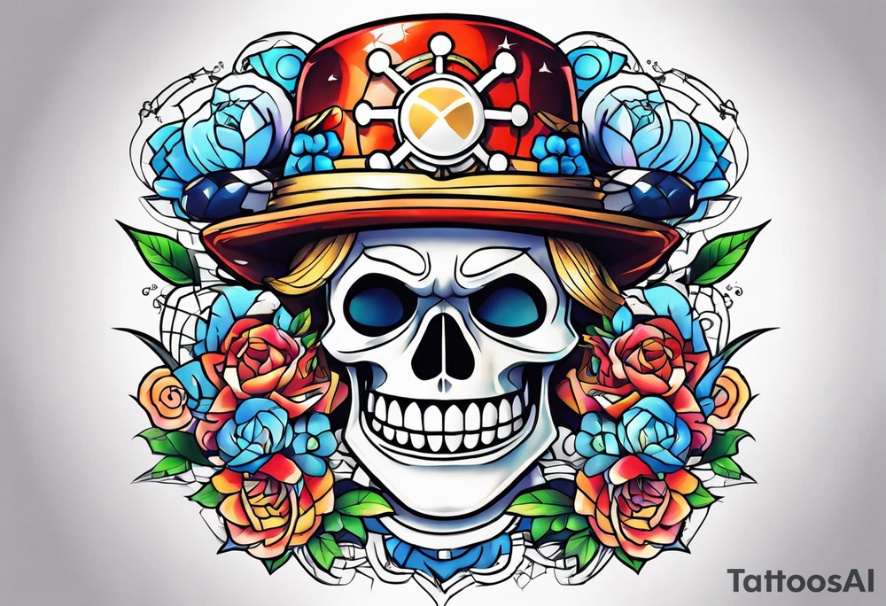 One piece anime tattoo idea