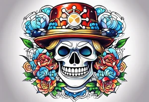 One piece anime tattoo idea