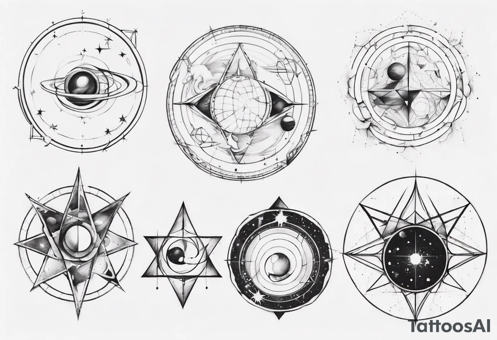 Golden ratio to space tattoo idea